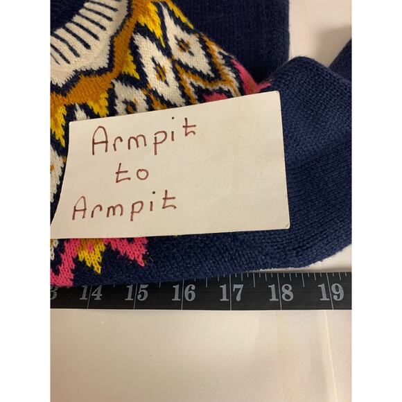 Old Navy Mini Sweater Dress Fair Isle Nordic Boho Cozy Schoolgirl Preppy Size S - Picture 6 of 9